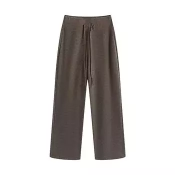 Новые летние свободные брюки прямого покроя с высокой талией и тонкие повседневные брюки широкого покроя S