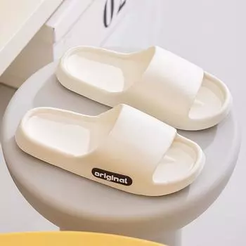 Новые летние тапочки для дома и использования в помещении, мужские сандалии из ЭВА для пар, персонализированные тапочки для женщин 36-37 белый