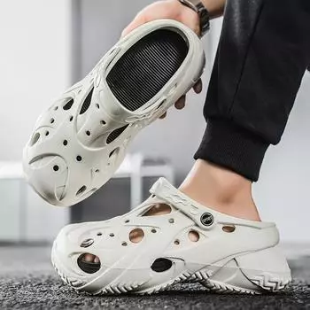 Новые летние тапочки мужские летние туфли для дома легкие домашние сандалии на толстой подошве с увеличенной высотой 39