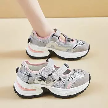 Новые летние тонкие женские кроссовки на платформе, модная женская обувь на плоской подошве из вулканизированной высококачественной ткани, прогулочная обувь Blatform, размер 35-40 35 бежевый