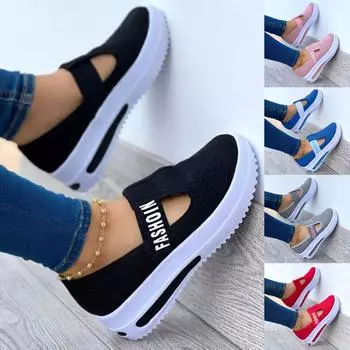 Новые летние туфли на платформе, полые сандалии, повседневная обувь из сетки, женская обувь 43 розовый