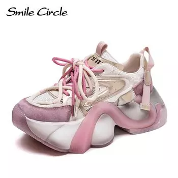 Новые летние туфли со шнуровкой спереди, дышащая кожаная обувь с сеткой, удобная нишевая женская обувь 35 зелёный