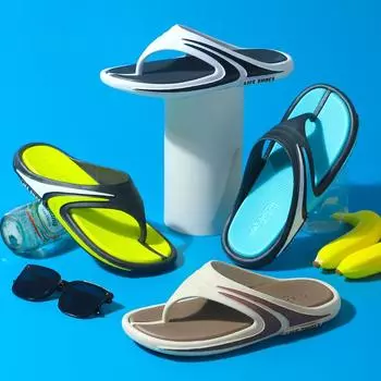 Новые летние уличные пляжные тапочки для мужчин, нескользящие домашние шлепанцы для ванной комнаты, повседневные шлепанцы Claquette Homme 42-43