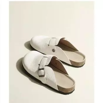 Новые летние женские босоножки, элегантные мюли на среднем каблуке, удобные офисные женские туфли на каблуках с пряжкой, женские туфли Zapatos Mujer 37 бежевый