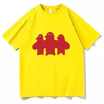 Новые летние женские футболки Meshi Laios Touden унисекс, одежда Falin s Death, унисекс, уличная одежда, хлопковые футболки с рисунком 4XL чёрный