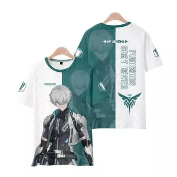 Новые летние женские и мужские футболки с коротким рукавом GRAY RAVEN, одежда для фитнеса, новые мужские футболки, футболки для косплея XS