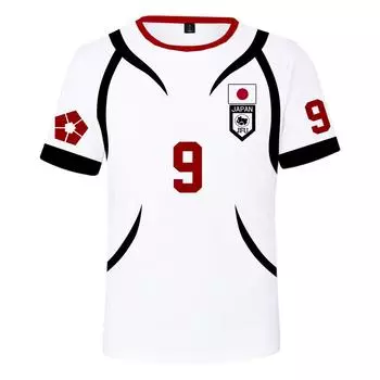 Новые летние женские и мужские футболки с коротким рукавом BLUE LOCK, одежда для фитнеса, новые мужские футболки, футболки для косплея XS чёрный