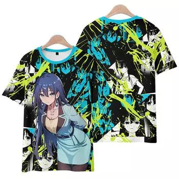 Новые летние женские и мужские футболки с коротким рукавом Engage Kiss, одежда для фитнеса, новые мужские футболки, футболки для косплея XS