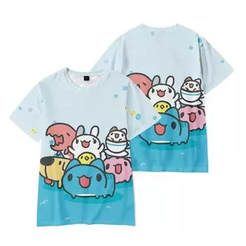 Новые летние женские и мужские футболки с коротким рукавом Bugcat Capoo 3D, одежда для фитнеса, новые мужские футболки, футболки для косплея XS