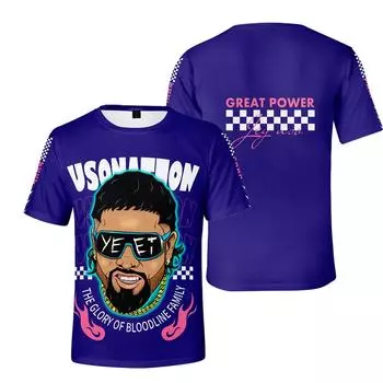 Новые летние женские и мужские футболки с коротким рукавом Jey Uso 3D, одежда для фитнеса, новые мужские футболки, футболки для косплея XS