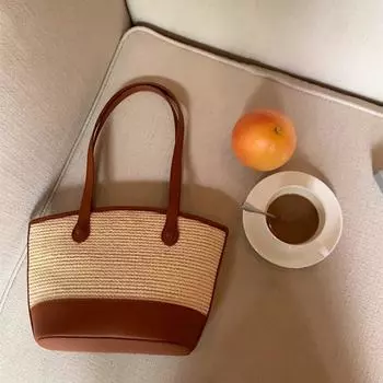 Новые летние женские сумки большой емкости одно плечо подмышки сумки модные ретро нишевые соломенные плетеные сумки для женщин