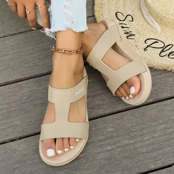 Новые летние женские тапочки на танкетке большого размера, винтажные римские сандалии с цветочным принтом для женщин, легкие, нескользящие, слайдеры 36