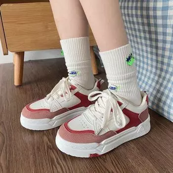 Новые летние женские туфли Muffin с толстой подошвой в тон, на шнуровке с круглым носком, женская повседневная спортивная обувь из пшеницы, женская мода 35