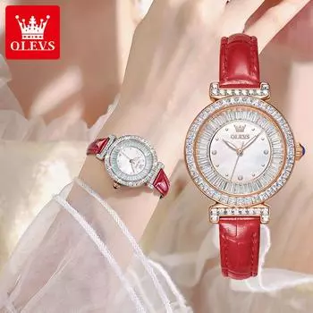 Новые лучшие женские часы. Элегантные часы с бриллиантами и Peacultine. Водонепроницаемые женские часы.