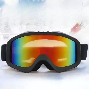 Новые лыжные очки, двойные противозапотевающие очки для взрослых, большие цилиндрические лыжные очки, профессиональное оборудование для зимних очков.