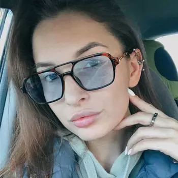 Новые маленькие квадратные солнцезащитные очки, женские брендовые дизайнерские солнцезащитные очки ярких цветов, женские синие зеркальные очки в стиле ретро, очки для вождения Other