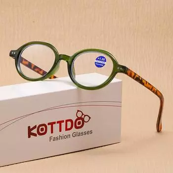 Новые маленькие очки для чтения HD с оправой для женщин, красивые очки для лица, показывающие маленькие анти-синий свет, очки для пресбиопии в стиле ретро +1 +400 чёрный