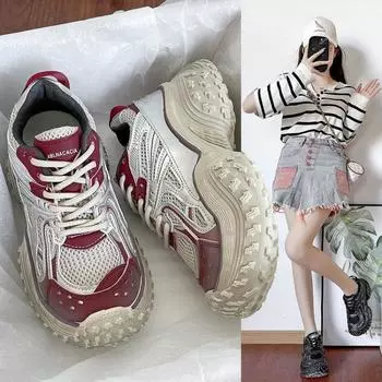 Новые массивные женские кроссовки с внутренним увеличением, кожаные повседневные белые женские туфли, кроссовки на платформе, женские кроссовки Zapatillas Mujer 35 бежевый