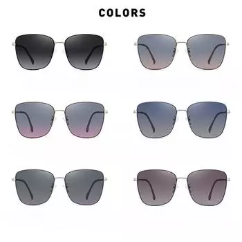 Новые металлические женские поляризационные солнцезащитные очки в большой оправе из нержавеющей стали, летние солнцезащитные очки с защитой от солнца, женские модные очки