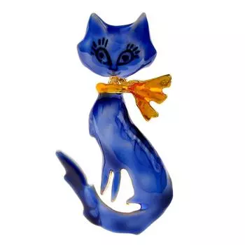 Новые милые броши с изображением кота, 4 цвета, эмаль, домашнее животное, милое животное, вечерние повседневные броши, булавки для женщин и мужчин, ювелирные изделия, подарок