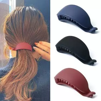 Новые милые конфетные цвета, заколки для волос в форме банана для женщин и девочек, милые заколки для волос, держатели для хвостиков, модные заколки для волос красный