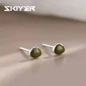 Новые милые серьги серебряного цвета для женщин, модные простые серьги, изысканные ювелирные изделия, подарки золотой