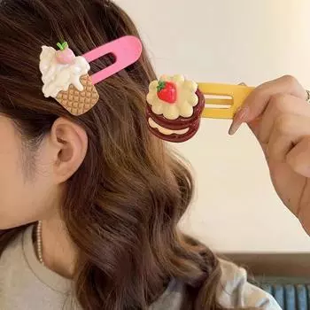 Новые милые заколки для волос с мороженым из мультфильма, модные большие заколки для волос, заколки для волос для женщин и девочек, аксессуары для волос, головной убор, подарок