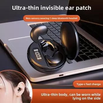 Новые мини-наушники-вкладыши с шумоподавлением для сна без давления на уши имеют долгий срок службы чёрный