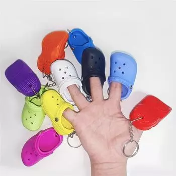 Новые мини-тапочки, туфли с маленькими дырочками, подвески, маленькая обувь, брелок, украшения для школьной сумки 1pc
