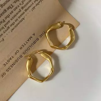 Новые минималистичные модные металлические круглые серьги для женщин, винтажные серьги-кольца, трендовые классические украшения для вечеринок и свадеб, подарок девушке янтарь