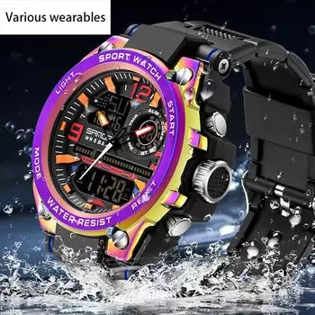 Новые многофункциональные электронные часы, модные и водонепроницаемые, спортивные, для студентов мужского и женского пола