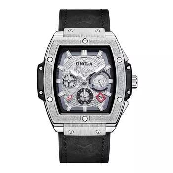 Новые многофункциональные кварцевые часы мужские из натуральной кожи водонепроницаемые часы