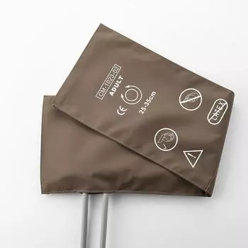 Новые многоразовые манжеты для измерения артериального давления для взрослых диаметром 25–35 см с двумя трубками и покрытием из искусственной кожи для монитора HP Patiment