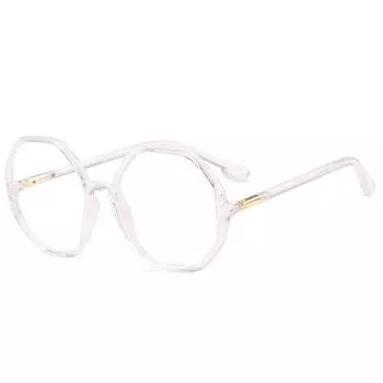 Новые многоугольные простые очки с защитой от синего света, оправа для очков в стиле ретро, большие модные очки для женщин и мужчин