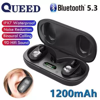 Новые модели могут вращать уши, подвесные OWS Bluetooth-гарнитуры, подвесные наушники, ультрадлинные наушники Cluesful чёрный