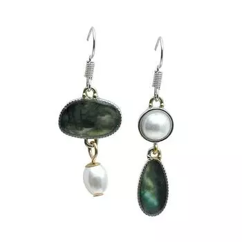 Новые модные асимметричные серьги-крючки в стиле ретро для женщин, нерегулярные серьги 4cm