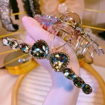 Новые модные большие женские заколки для волос Advanced Sense, заколка в ромбовидном стиле для девочек, женская заколка для волос, женский головной убор серый