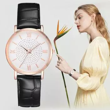 Новые модные часы Ladeis, оригинальный дизайн, женские кварцевые наручные часы, лучший бренд, лучшие подарки, часы для жены, семьи, друга чёрный