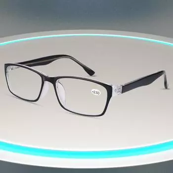Новые модные деловые очки для чтения с защитой от синего света для мужчин и женщин, сверхлегкие и удобные очки для чтения с пружинной ножкой для студентов +1