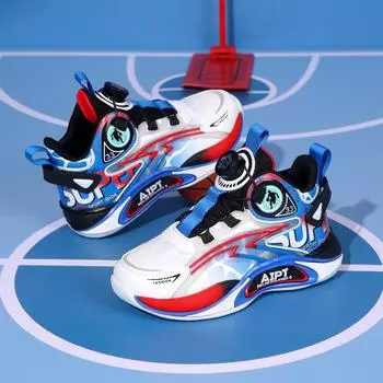 Новые модные детские вращающиеся кроссовки Dunk для детей среднего и старшего возраста, повседневная спортивная обувь для студентов, тренировочные дышащие кроссовки для бега 31