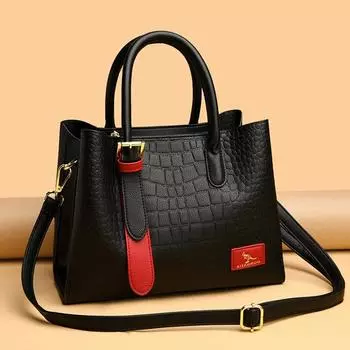 Новые модные дизайнерские женские сумки-тоут из натуральной кожи, роскошные сумки через плечо из крокодиловой кожи, сумки из коровьей кожи в стиле ретро