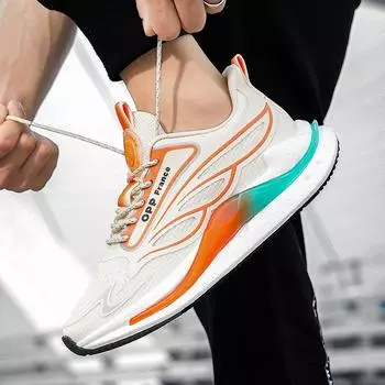 Новые модные дышащие спортивные кроссовки мужские легкие нескользящие кроссовки попкорн мягкая подошва амортизирующая повседневная обувь 39