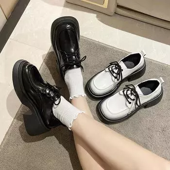 Новые модные дышащие удобные элегантные туфли на высоком каблуке с толстым каблуком и перекрестными ремешками, однотонная женская обувь НЕТ: 2336 35