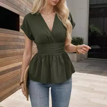 Новые модные и повседневные топы средней длины для женщин на весну и лето S чёрный