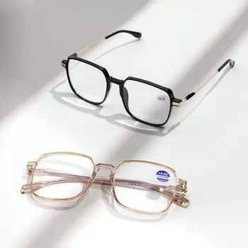 Новые модные и простые мужские и женские очки для чтения с защитой от синего света, очки против усталости с диоптриями +100~400 ° +1