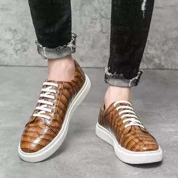 Новые модные и стильные повседневные мужские кроссовки в минималистичном стиле для офиса, удобные мужские туфли больших размеров для вечеринок на открытом воздухе 38 чёрный