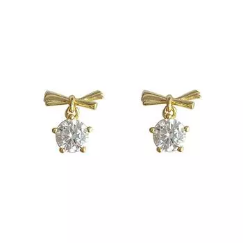 Новые модные и универсальные серьги для женщин с серьгами-бантиками