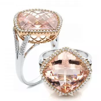 Новые модные кольца с кубическим цирконом цвета шампанского, роскошные хрустальные темпераментные женские ювелирные изделия 7