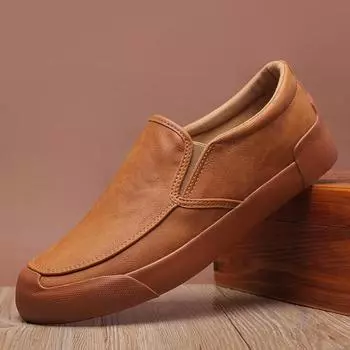 Новые модные кожаные мужские туфли повседневные плоские мужские туфли водонепроницаемые дышащие мокасины мужские высококачественные мокасины удобные горячая распродажа 38