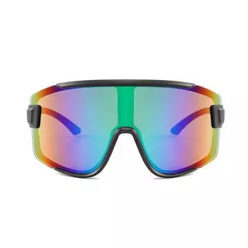 Новые модные красочные солнцезащитные очки в большой оправе для верховой езды, цельные внедорожные ветрозащитные очки для защиты глаз, спортивные очки на открытом воздухе